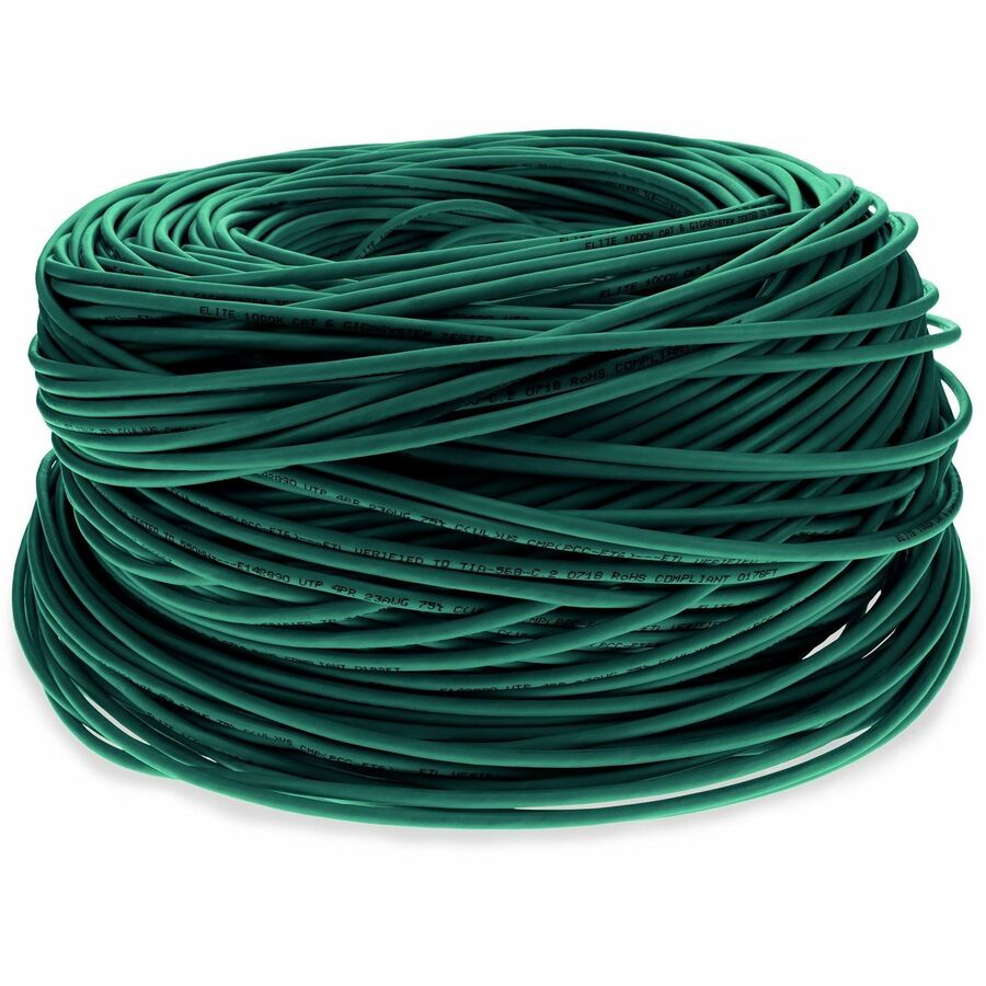 1000FT GREEN CAT6 STP PVC