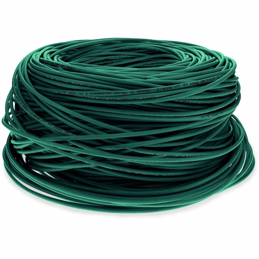1000FT GREEN CAT6 STP PVC