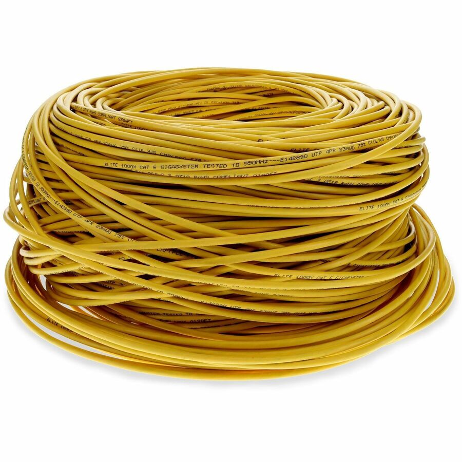 1000FT YELLOW CAT6 STP PVC