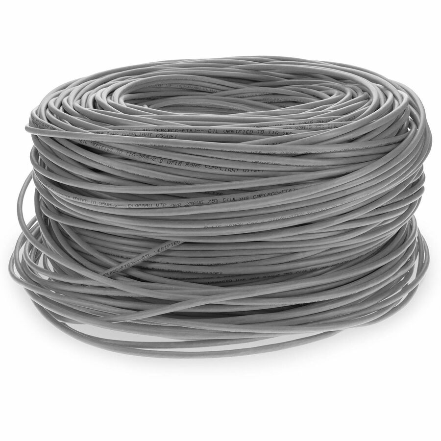 1000FT GRAY CAT6 STP PLENUM