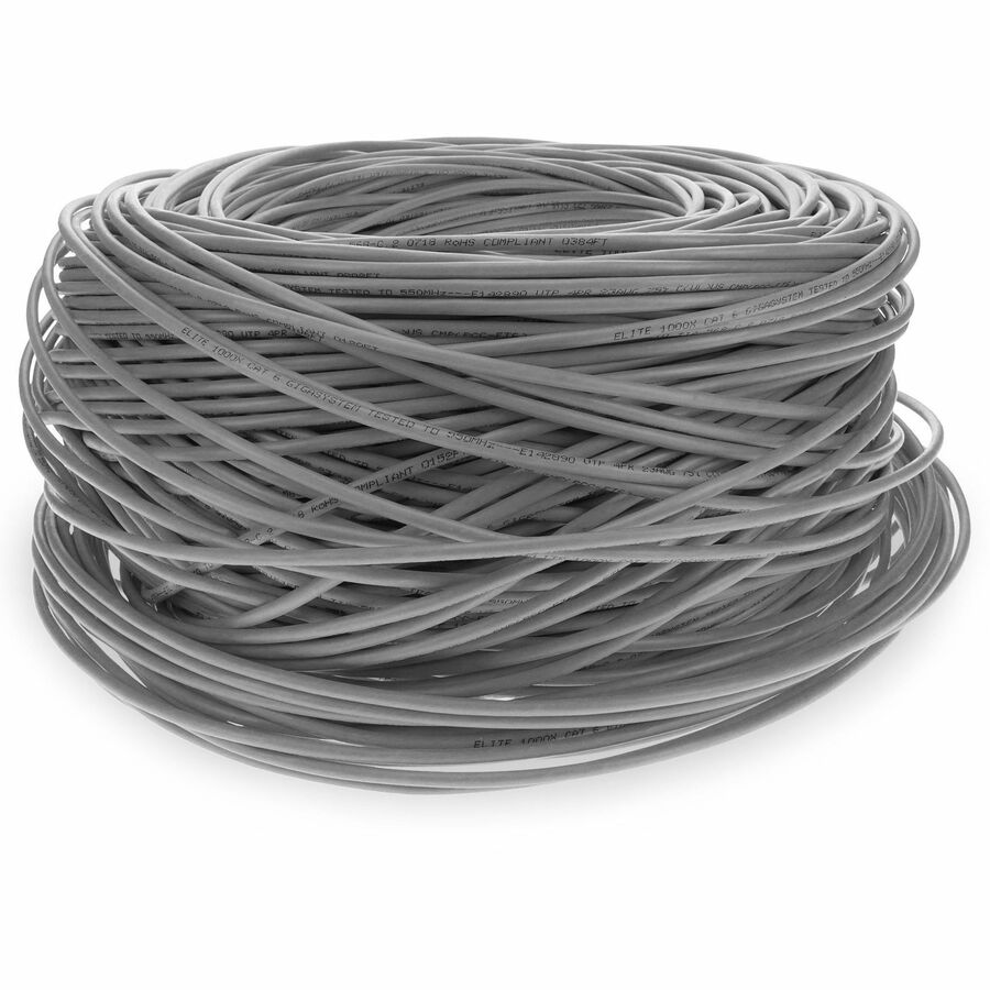 1000FT GRAY CAT6 STP PLENUM