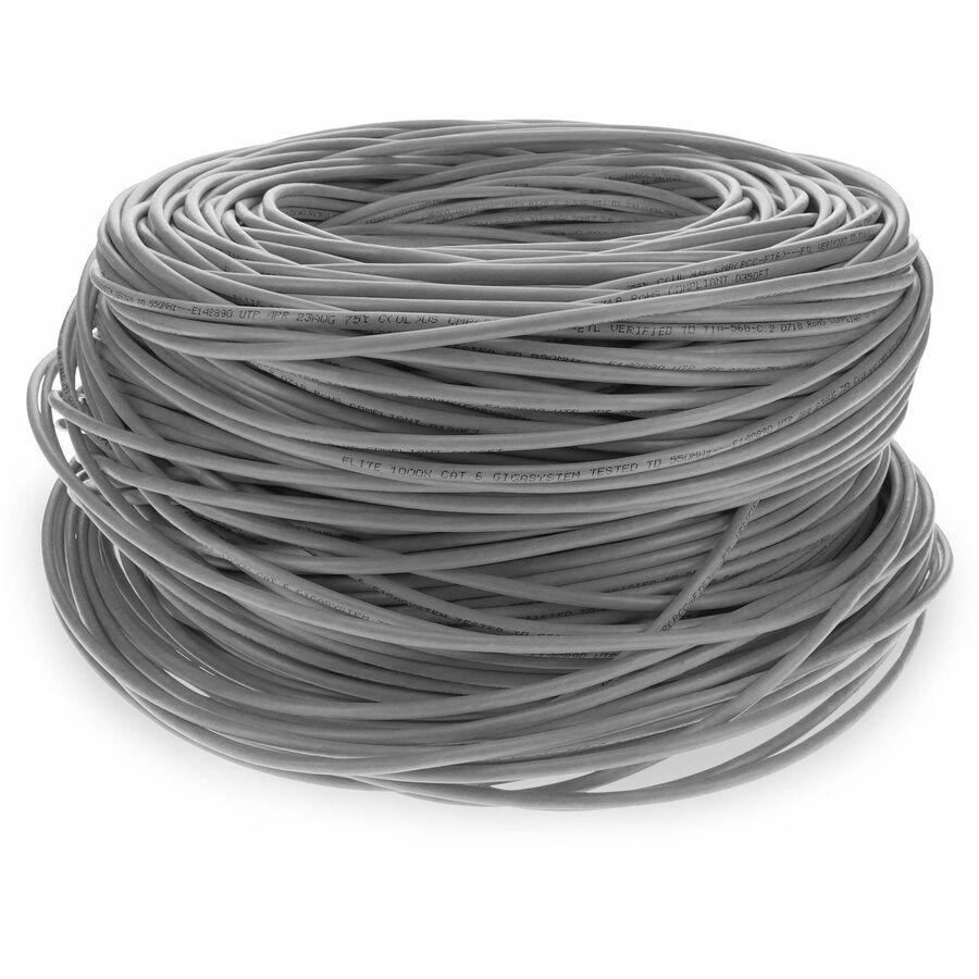 1000FT GRAY CAT6 STP PLENUM