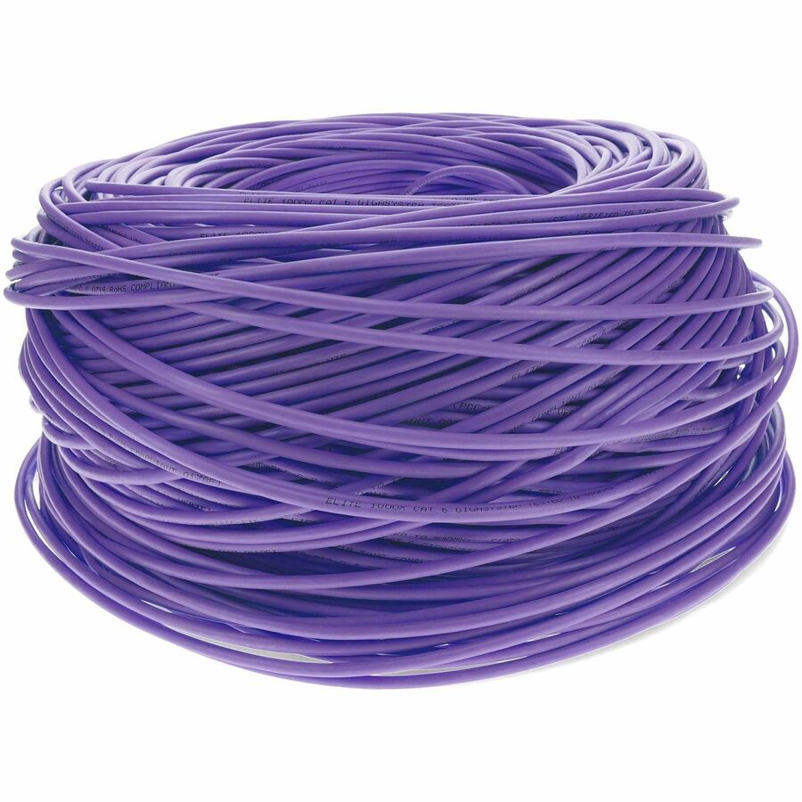 1000FT PURPLE CAT6 STP PVC