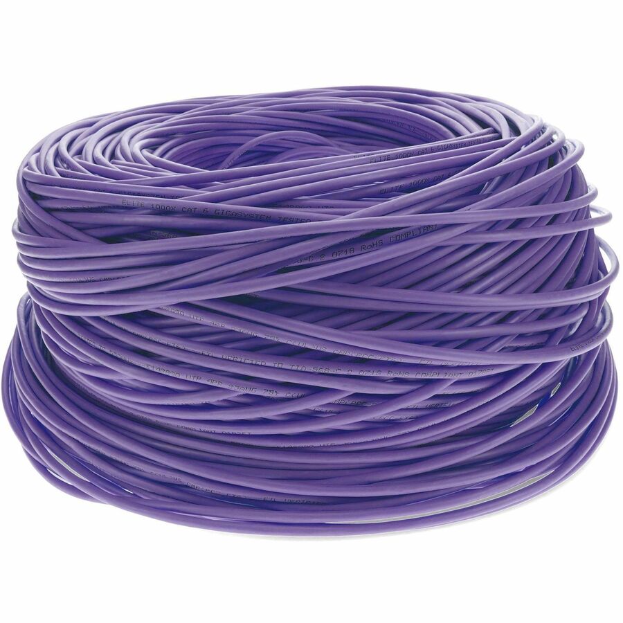 1000FT PURPLE CAT6 STP PVC