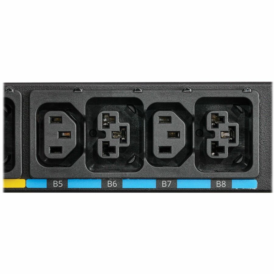 Eaton 3-Phase Managed Rack PDU G4, 240/415V, 48 Outlets, 24A/32A, 17.3kW, 532P6W Input, 10 ft. Cord, 0U Vertical, TAA