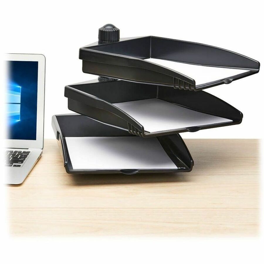 3-TRAY DOCUMENT HOLDER WITH