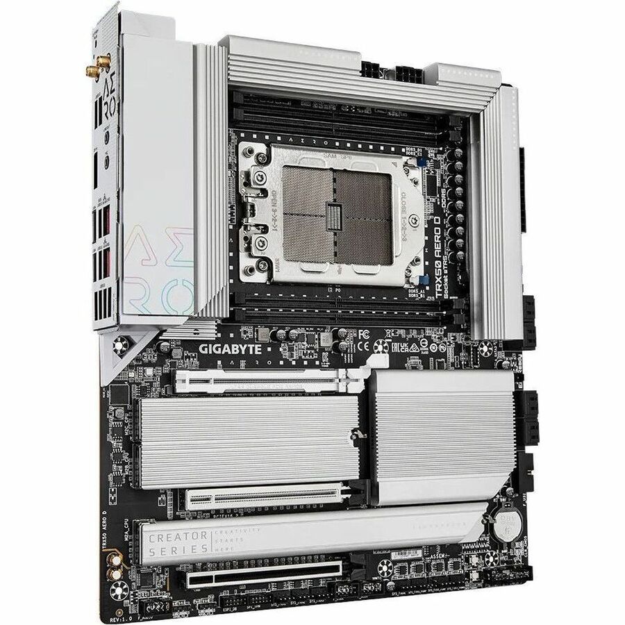 Gigabyte Ultra Durable TRX50 AERO D Desktop Motherboard - AMD TRX50 Chipset - Socket sTR5 - Extended ATX
