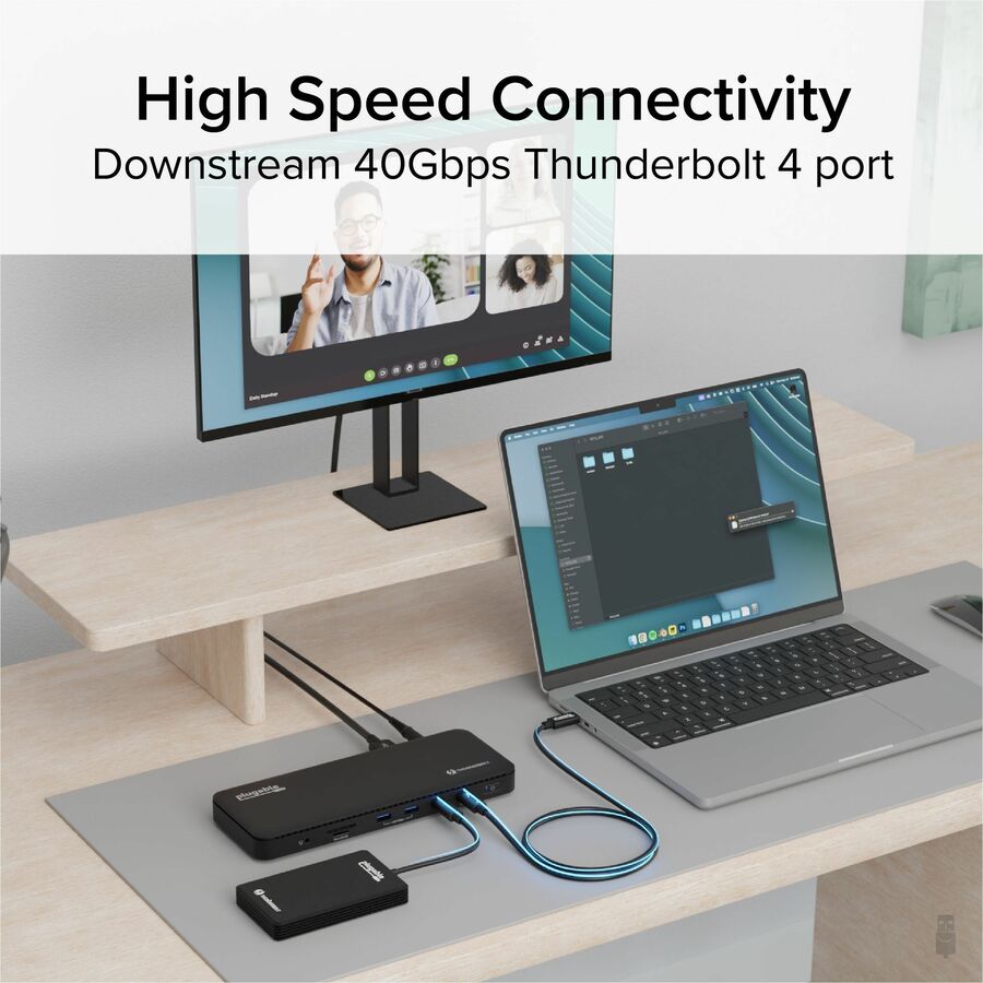 Dual HDMI TB4 Dock 100W PD