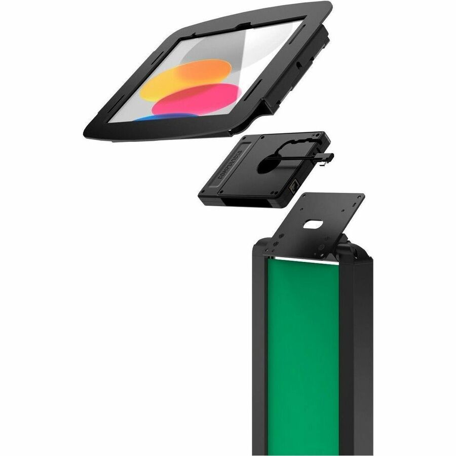 Compulocks iPad Pro 12.9" (3-6th Gen) Space Enclosure Brandable Floor Stand Plus Hub