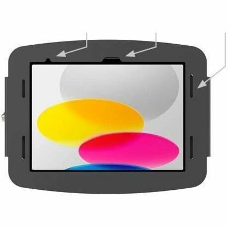 Compulocks Mounting Enclosure for Tablet, iPad (10th Generation), Docking Station, Printer, Scanner, Bar Code Scanner, Monitor - Black