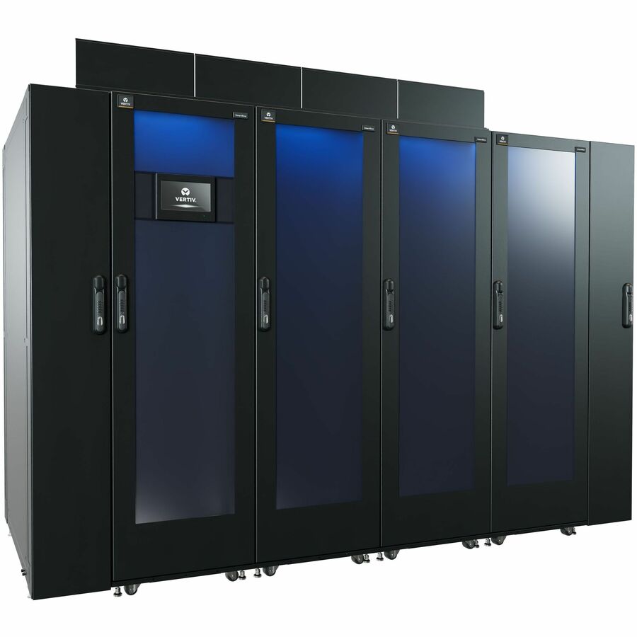 Vertiv™ SmartRow™ 2 | 3 Racks | 10 kW 208V | Single-Phase (2N) | 2 in-row cooling units (N+1) | cold air containment | hot air (SR2N03010FAA1)