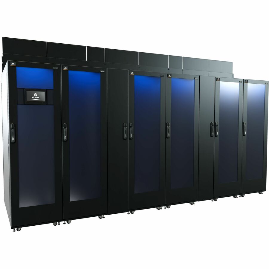 Vertiv™ SmartRow™ 2 | 5 Racks | 20 kW 208V | Single-Phase (2N) | 2 in-row cooling units (N+1) | cold air containment | hot air (SR2N05020FAA1)