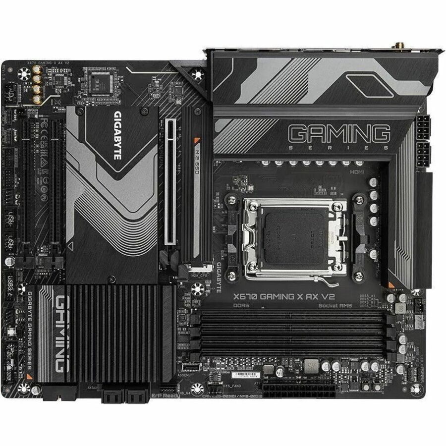 Gigabyte Ultra Durable X670 GAMING X AX V2 Gaming Desktop Motherboard - AMD X670 Chipset - Socket AM5 - ATX