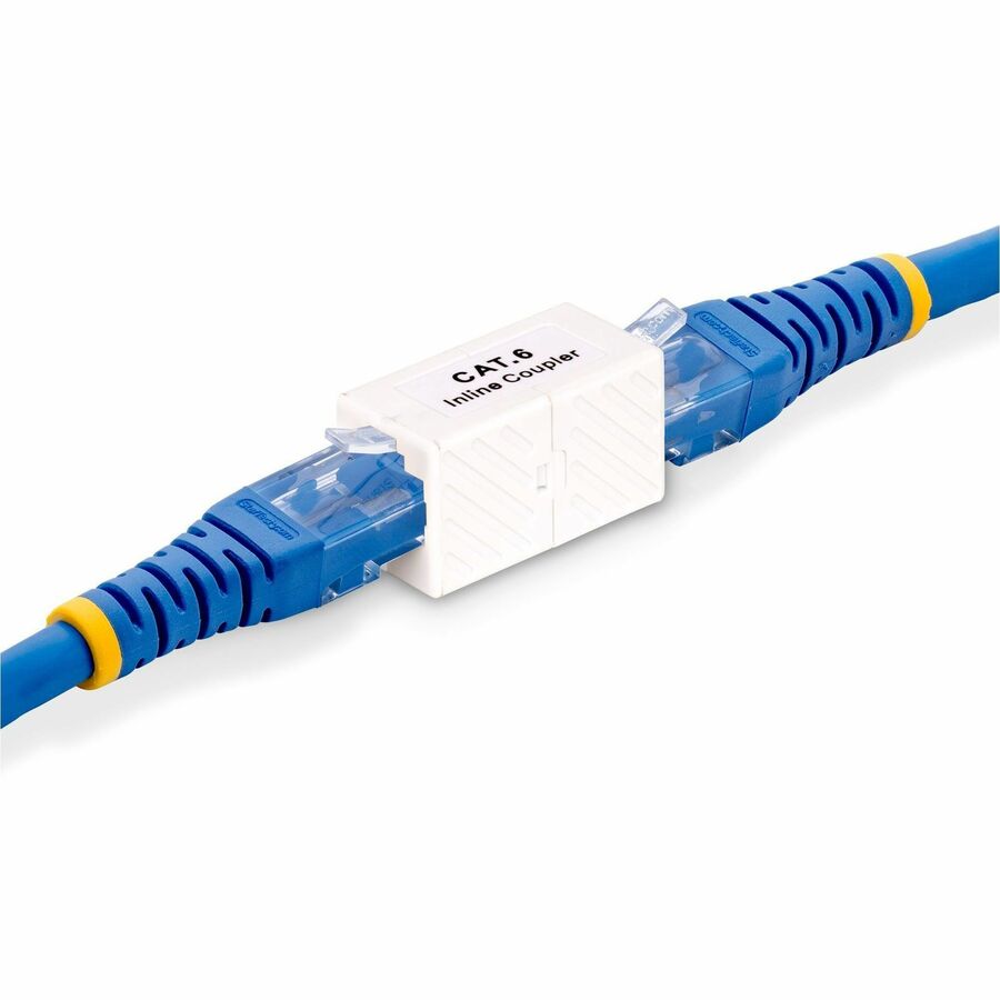 StarTech.com RJ45 Coupler, Inline Cat6 Coupler, Female to Female (F/F) T568 Connector, Unshielded Ethernet Cable Extension