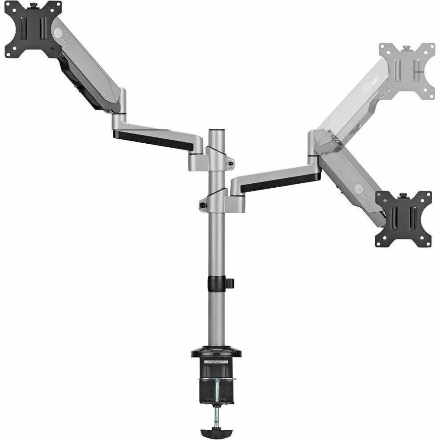 DUAL STACKED MONITOR ARM DESK