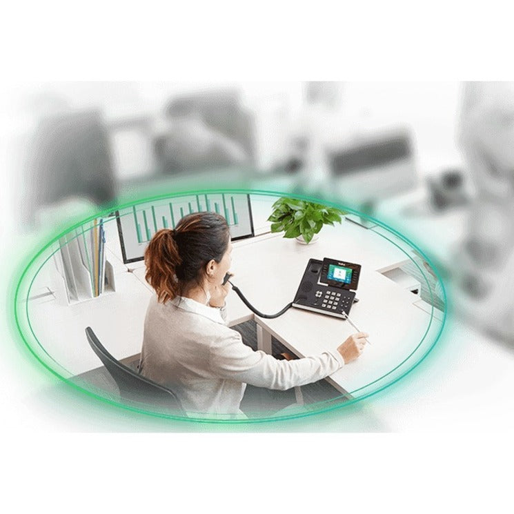 Yealink SIP-T44W IP Phone - Corded - Corded/Cordless - Bluetooth, Wi-Fi - Wall Mountable, Desktop - Classic Gray