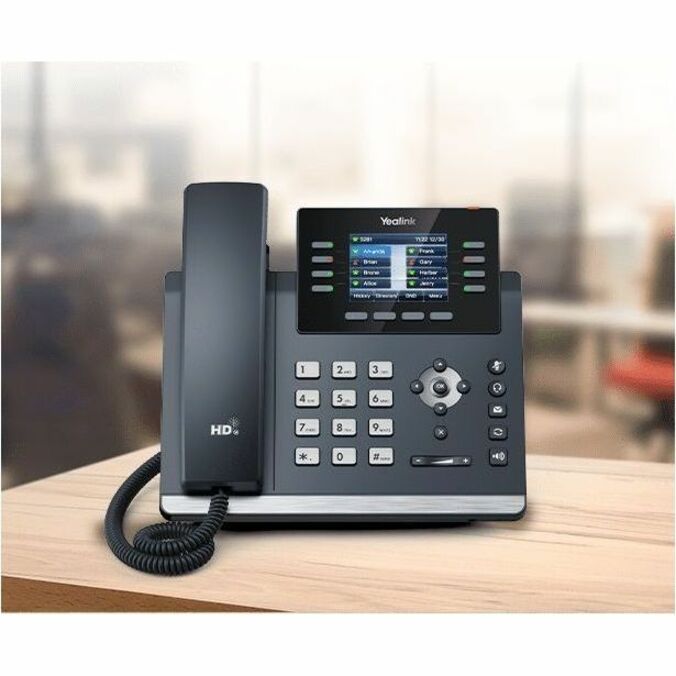 Yealink SIP-T44U IP Phone - Corded - Corded - Wall Mountable - Classic Gray