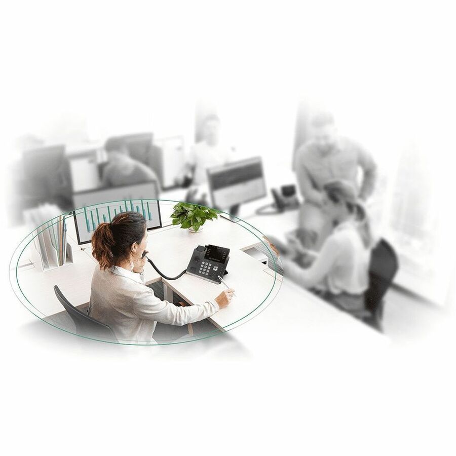 Yealink SIP-T44U IP Phone - Corded - Corded - Wall Mountable - Classic Gray