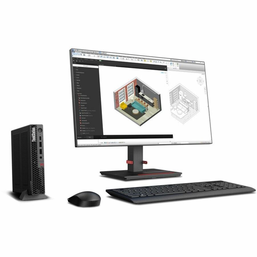 Lenovo ThinkStation P3 30H00045US Workstation - 1 Core i7 13th Gen i7-13700 - vPro Technology - 64 GB - 2 TB SSD - Tiny - Black