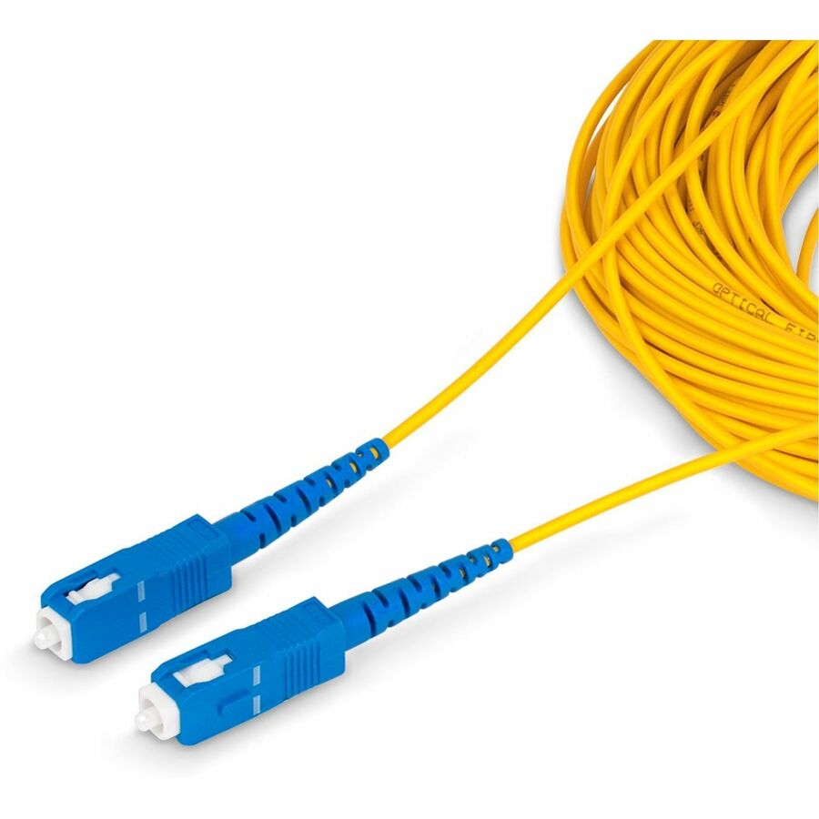 StarTech.com 30m (98.4ft) SC to SC (UPC) OS2 Single Mode Simplex Fiber Optic Cable, 9/125µm, 40G/100G, LSZH Fiber Patch Cord