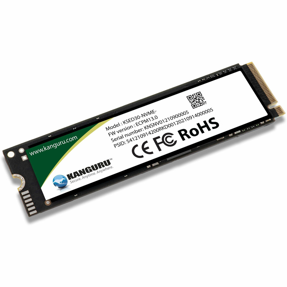 Kanguru Defender SED30 Hardware-Based-Self-Encrypting Internal SSD-KSED30-NVME-Series 1 TB Solid State Drive - M.2 2280 Internal - PCI Express NVMe (PCI Express NVMe 4.0 x4) - TAA Compliant