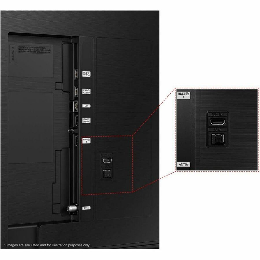 Samsung Q60D QN43Q60DAF 42.5" Smart LED-LCD TV 2024 - 4K UHDTV - High Dynamic Range (HDR) - Black