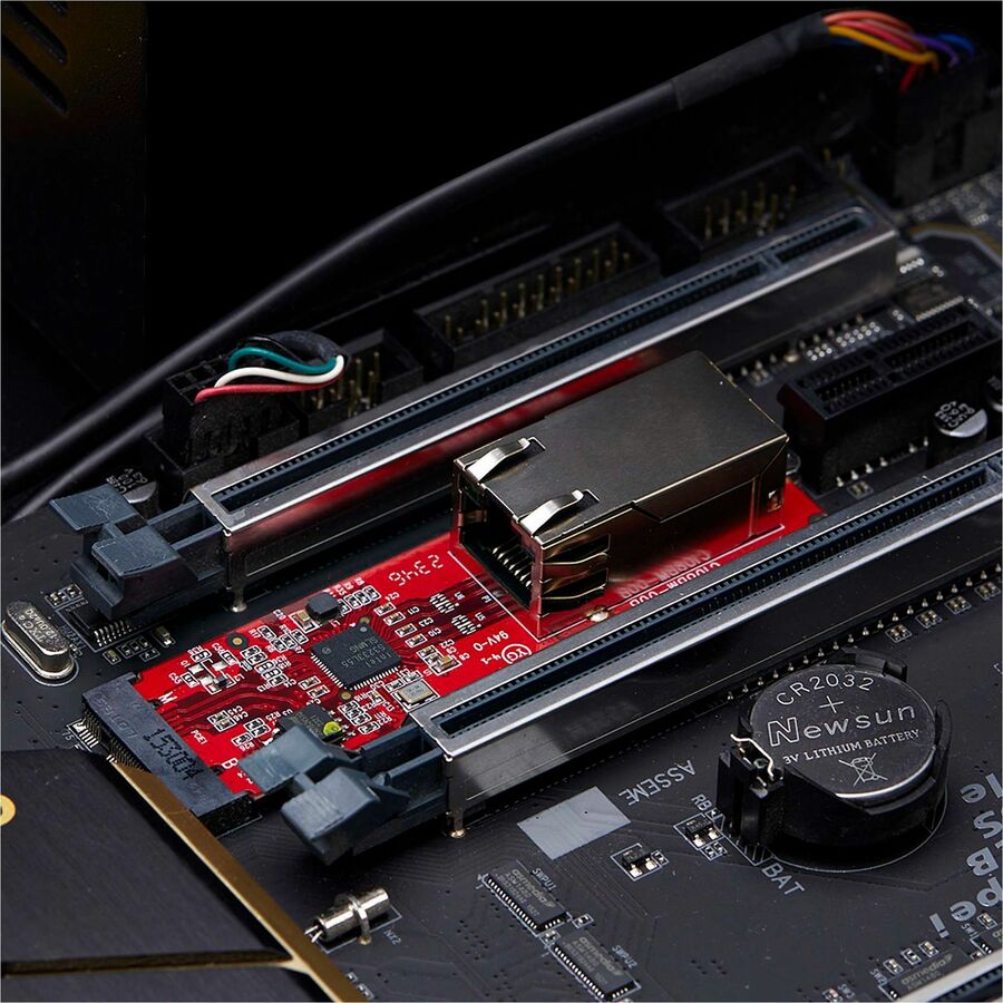StarTech.com 1-Port 2.5GbE M.2 2280 Network Card, NBASE-T PCIe Ethernet Card, Intel I225-V, Multi-Gigabit Desktop NIC/LAN Card, TAA