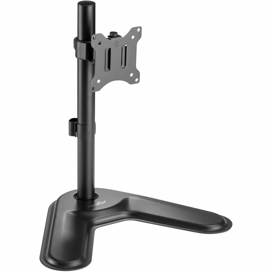 Rocstor ErgoReach Mounting Pole for Monitor - Black - Landscape/Portrait