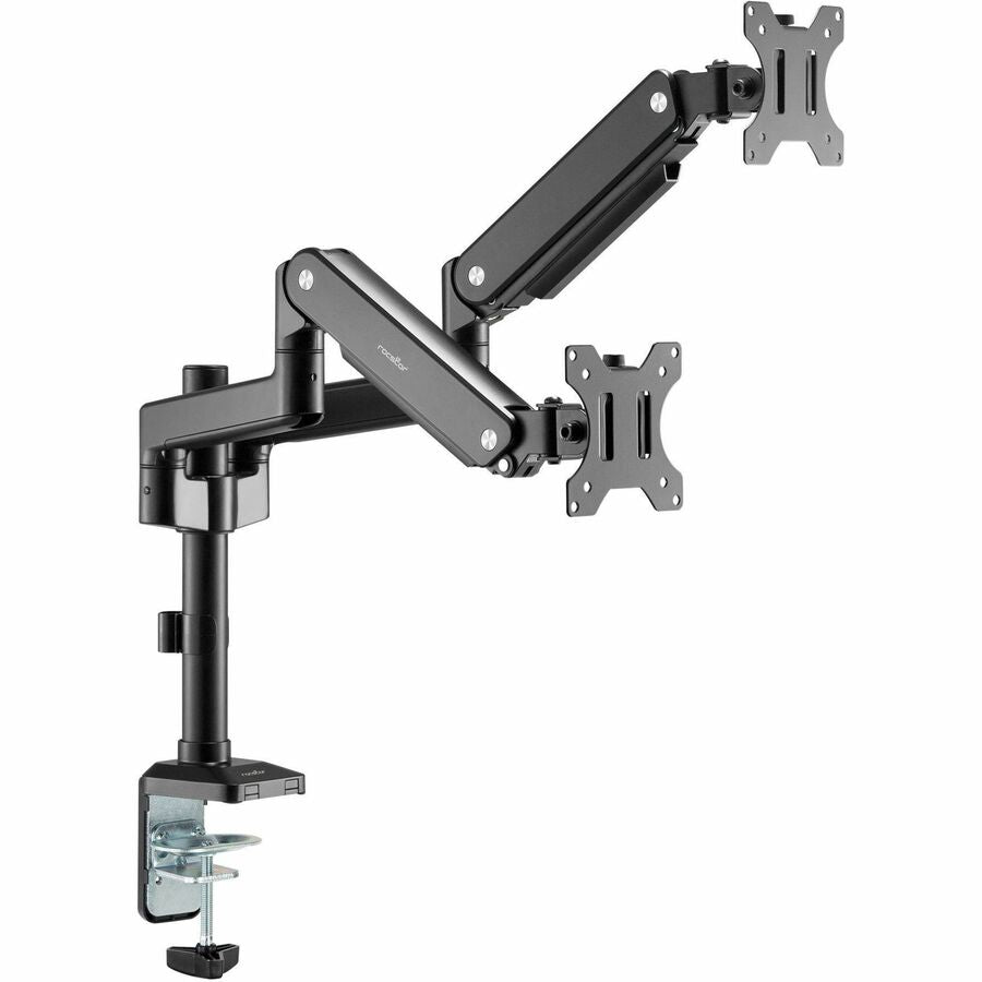 Rocstor ErgoReach Mounting Arm for LED Display, LCD Display, Monitor - Matt Black - Landscape/Portrait