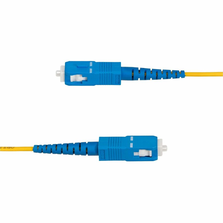 StarTech.com 1m (3.3ft) LC to SC (UPC) OS2 Single Mode Simplex Fiber Optic Cable, 9/125, 40G/100G, Low Insertion Loss, LSZH Jumper Cord