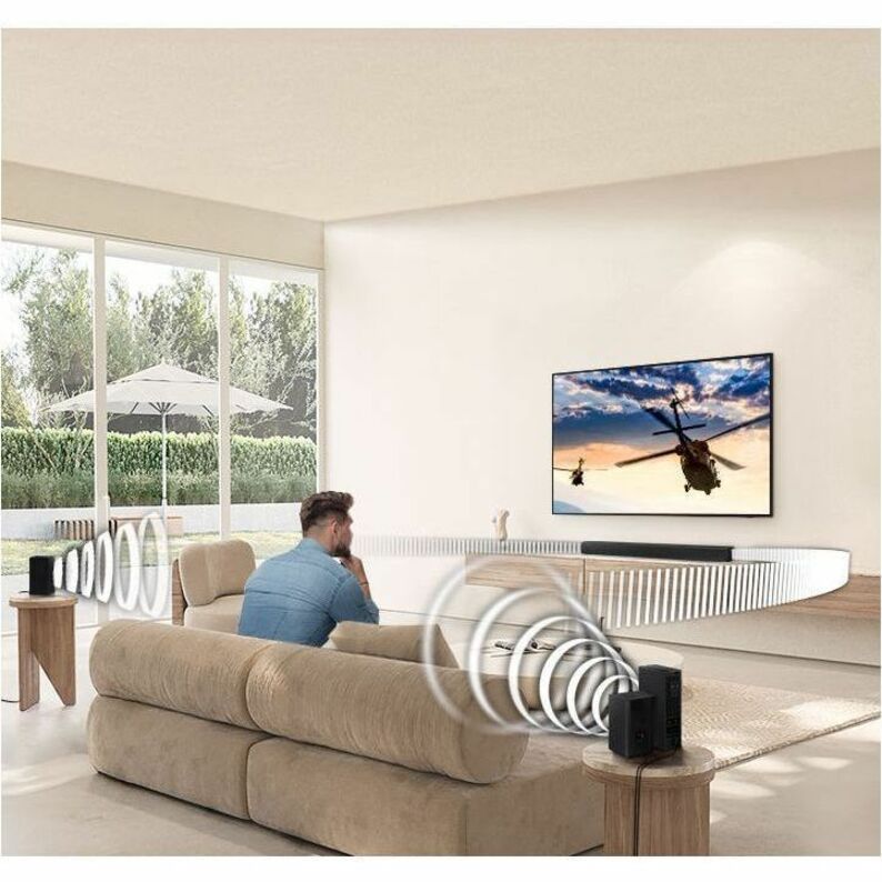 Samsung HW-B550D 3.1 Bluetooth Sound Bar Speaker - 370 W RMS - Black