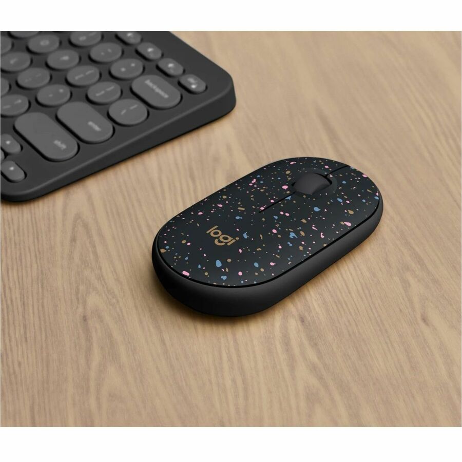 Logitech M340 Wireless Mouse with Limited Edition Prints, USB Receiver and Silent Clicks, Portable Wireless Mouse for Laptop, PC, Windows, Chrome, Surface, Speckles