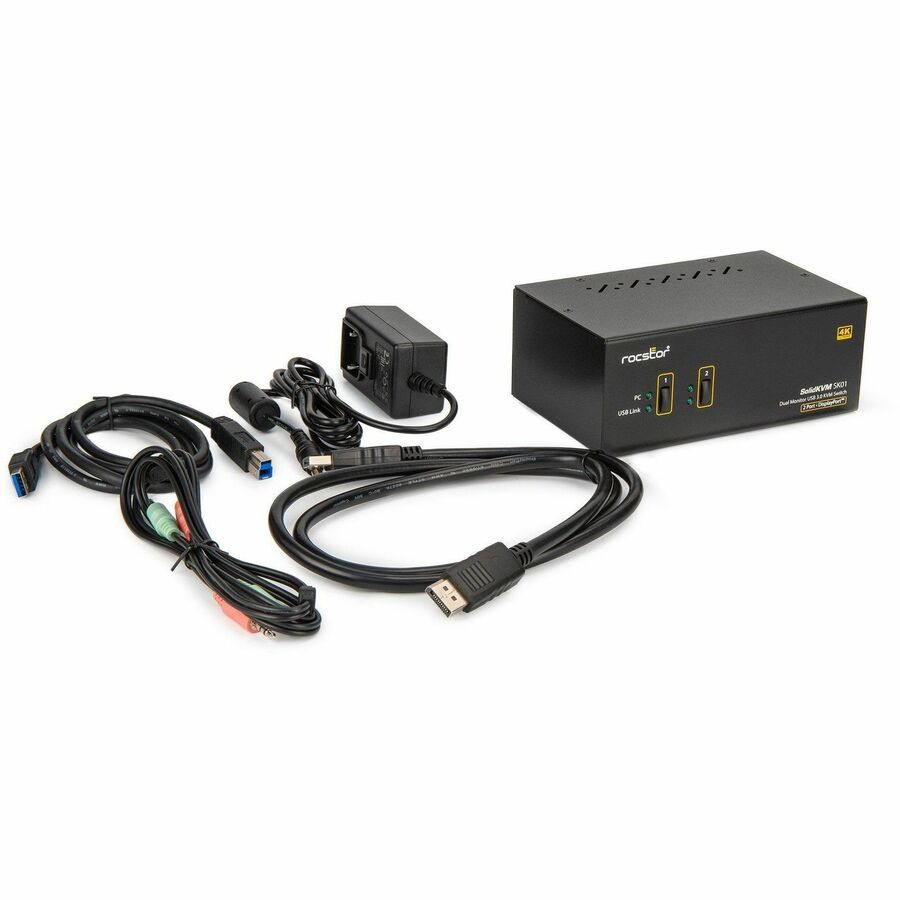 ROCSTOR KVM SK01 2-PORT 4K