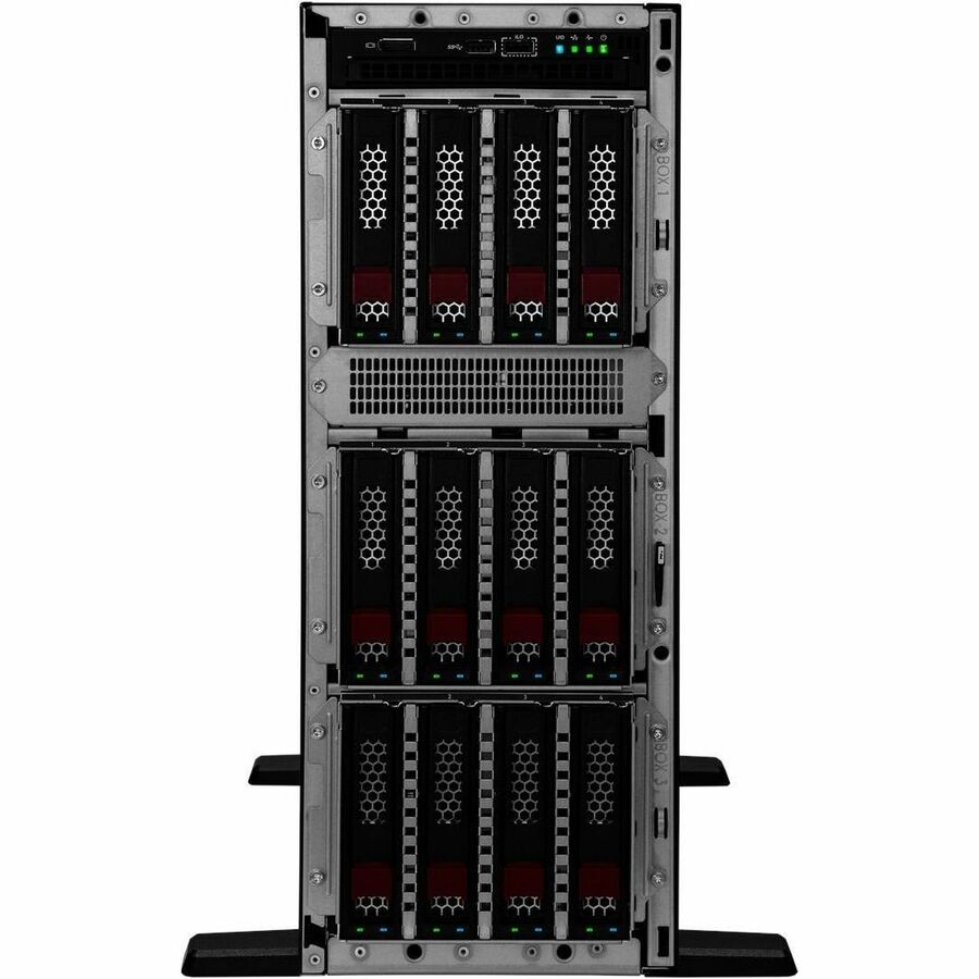 HPE SMART CHOICE ProLiant ML350 G11 4U Tower Server - 1 x Intel Xeon Silver 4514Y 2 GHz - 64 GB RAM - 960 GB SSD - (2 x 480GB) SSD Configuration - Serial Attached SCSI (SAS), Serial ATA Controller