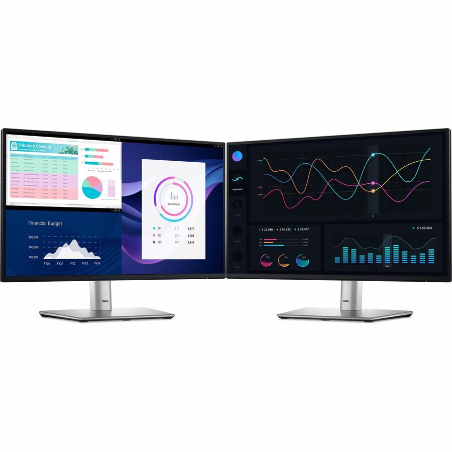 Dell P2225H 22" Class Full HD LED Monitor - 16:9 - Black, Silver
