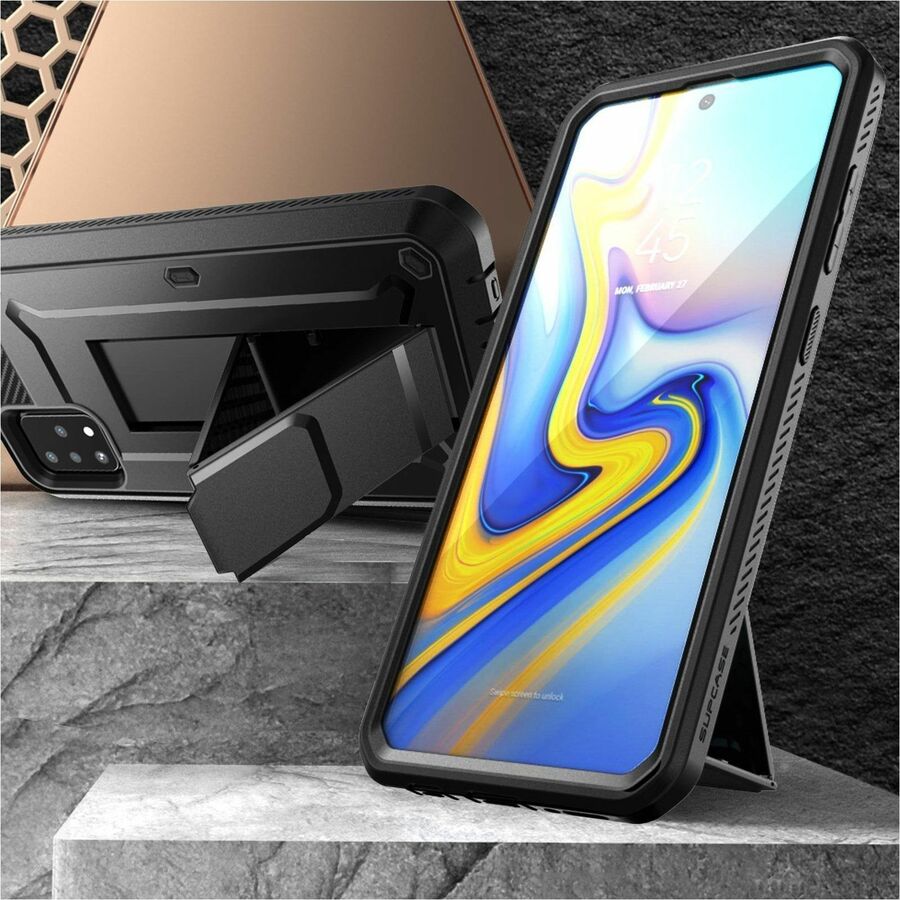 SUP Unicorn Beetle Pro Rugged Carrying Case (Holster) Samsung Galaxy A51 Smartphone - Black