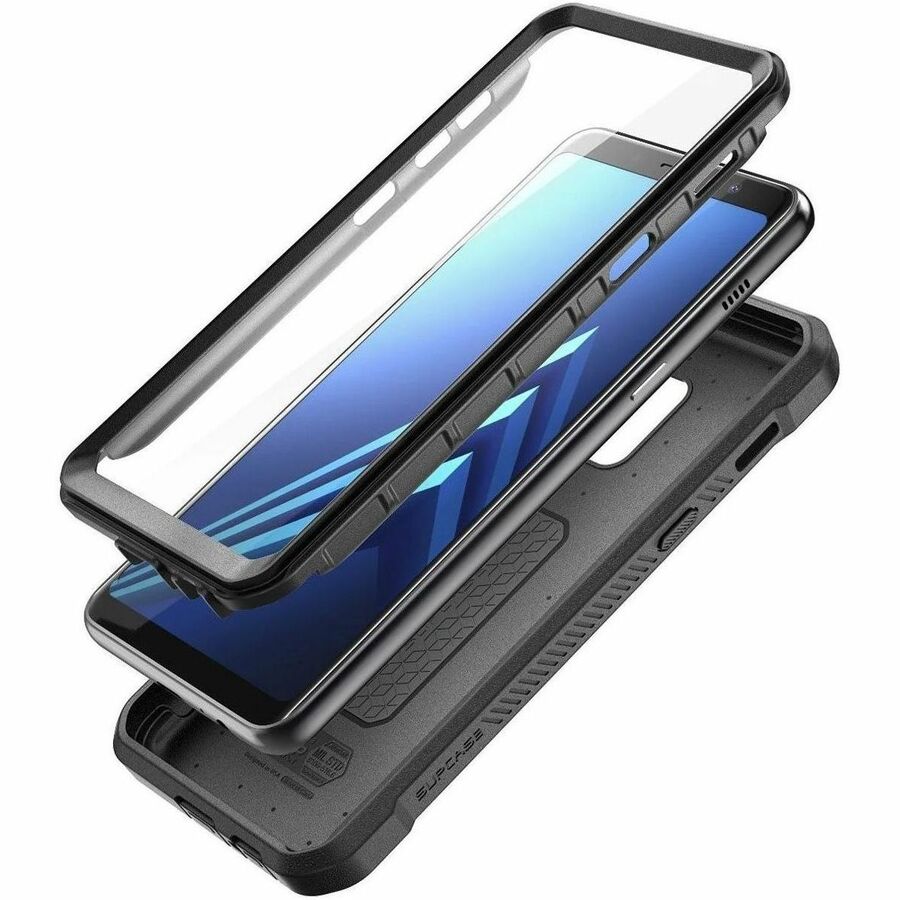 SUP Unicorn Beetle Pro Rugged Carrying Case (Holster) Samsung Galaxy A8+ (2018) Smartphone - Black