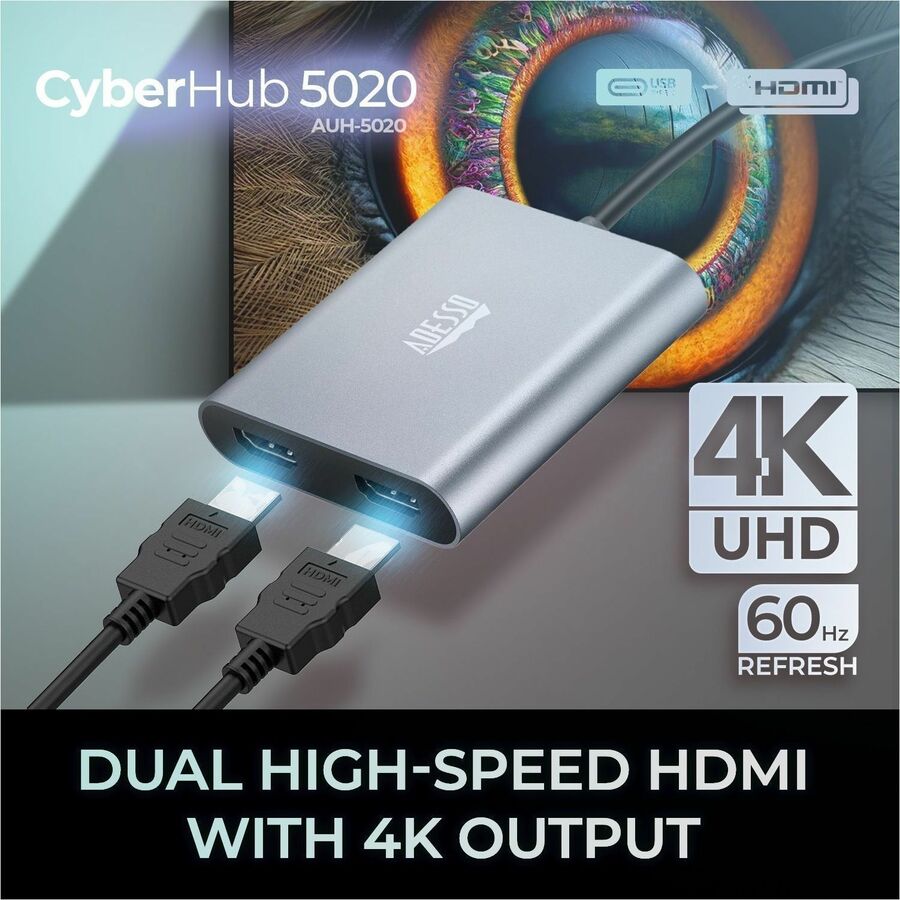 2 Port USBC to HDMI Adapter