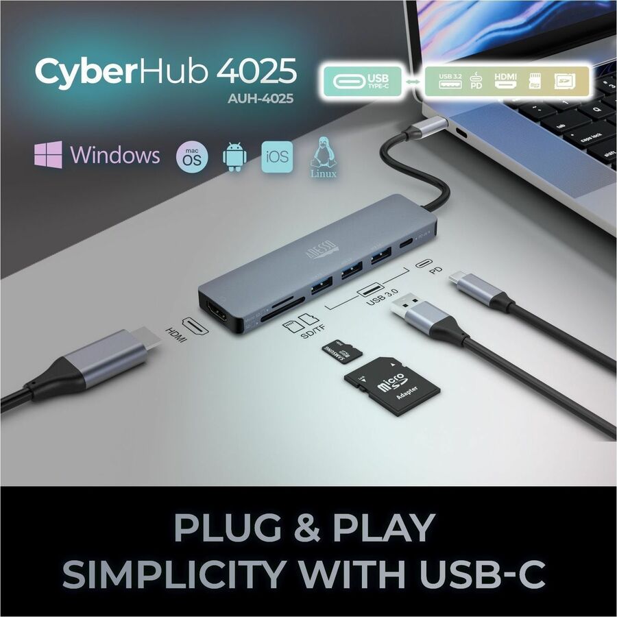 USB C 7 in 1 Docking Station