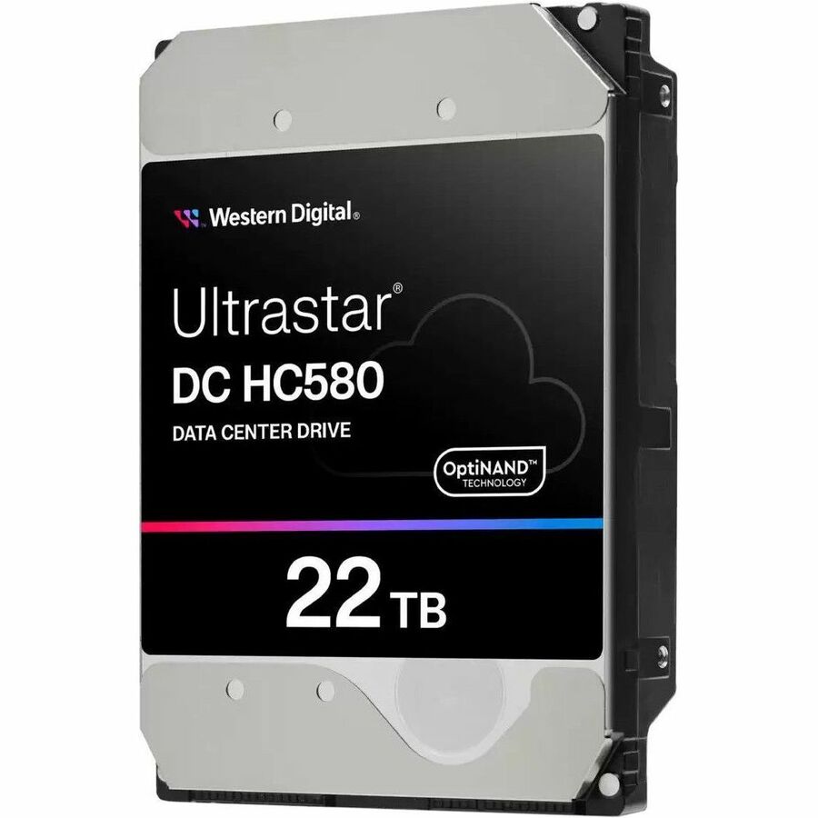 WD Ultrastar DC HC580 WUH722422AL5201 22 TB Hard Drive - 3.5" Internal - SATA - Conventional Magnetic Recording (CMR) Method