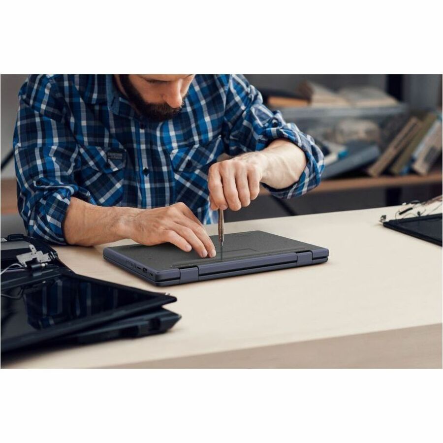 Asus Chromebook CR11 Flip CR1104F CR1104FGA-YZ42T 11.6" Touchscreen Rugged Convertible 2 in 1 Chromebook - HD - Intel N-Series N100 - 4 GB - 32 GB Flash Memory - Mineral Gray