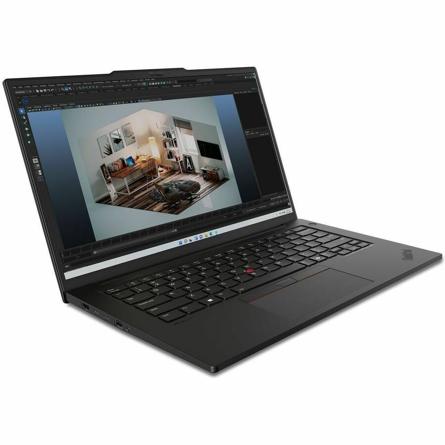 Lenovo ThinkPad P14s Gen 5 21G2001HUS 14.5" Mobile Workstation - WUXGA - 60 Hz - Intel Core Ultra 7 165H - vPro Technology - 16 GB - 512 GB SSD - English Keyboard - Black