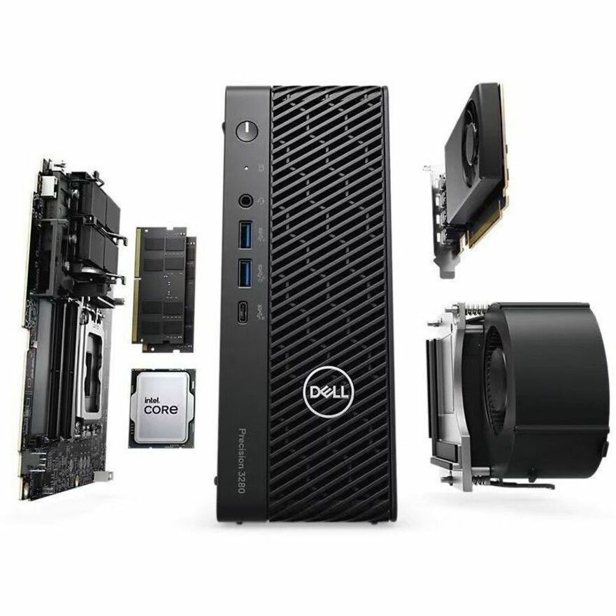 Dell Precision 3000 3280 Workstation - Core i7 14th Gen i7-14700 - vPro Technology - 16 GB - 512 GB SSD - Compact - Black