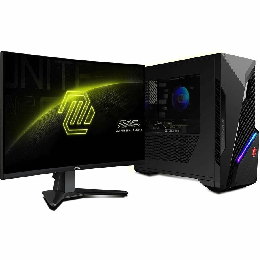 MSI MAG 27C6X 27" Class Full HD Curved Screen Gaming LED Monitor - 16:9 - Metallic Black