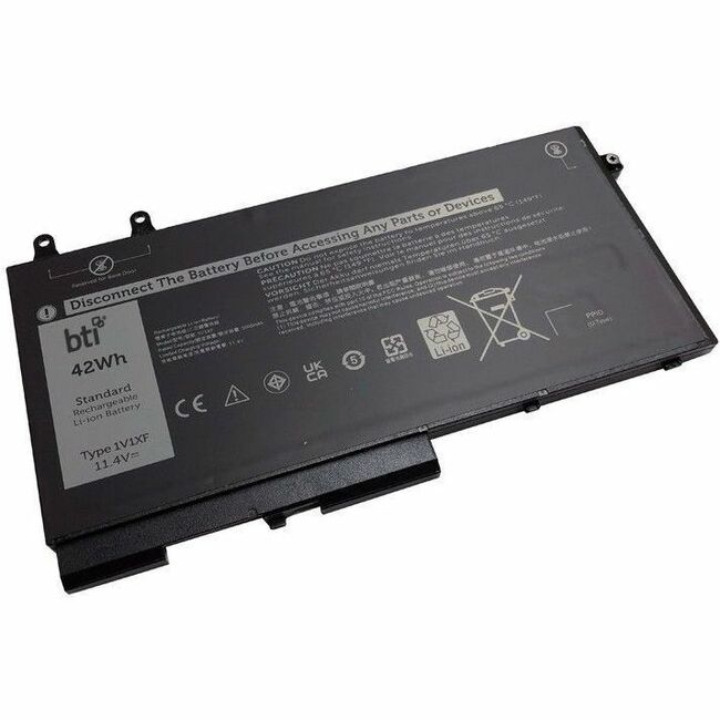 BTI 451-BCLI-BTI 11.4V 42WHR LI-ION BATTERY 0XV8CJ, 7VTMN, 1V1XF, CN-0XV8CJ, 27W58, XV8CJ, 451-BCLI INSPIRON 7591 2-IN-1, LATITUDE 5400, LATITUDE 5400 CHROMEBOOK ENTERPRISE, LATITUDE 5401, LATITUDE 5410, LATITUDE 5411, LATITUDE 5500, LATITUDE 5501, PRECIS