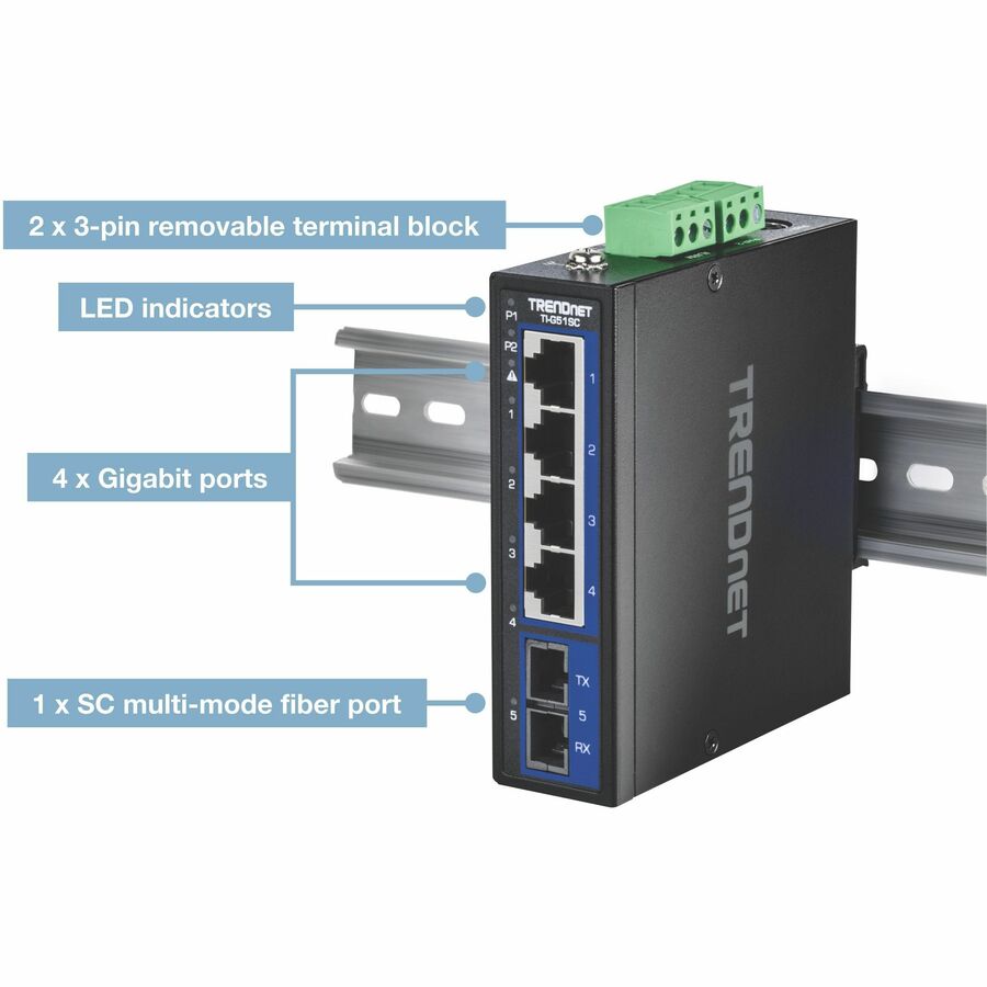 5 Port Hardened Switch