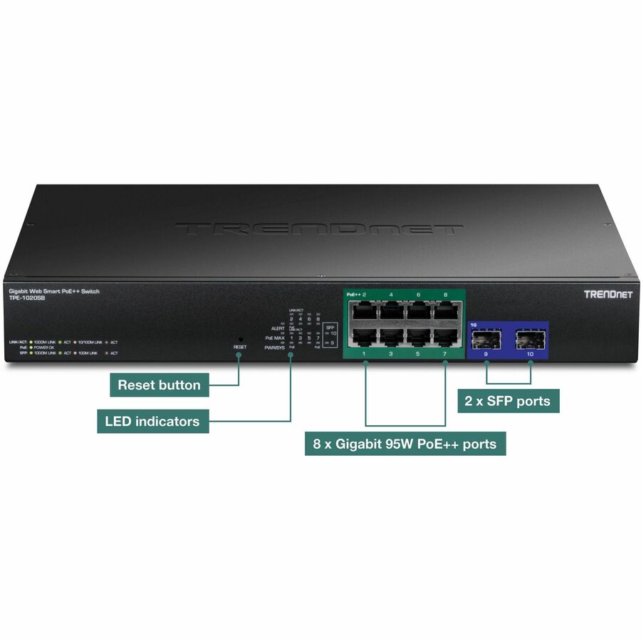 10 Port Gigabit Web Smart