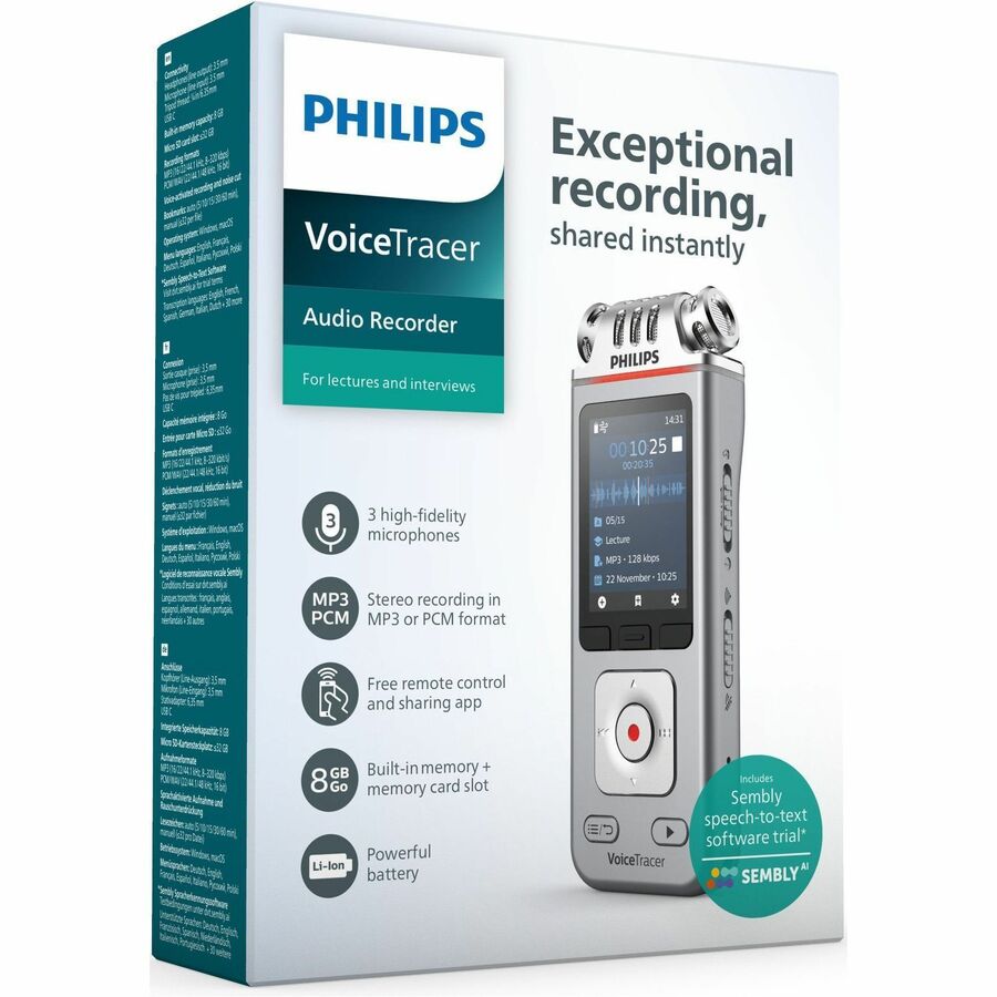 Philips Voice Tracer DVT4110 Digital Voice Recorder