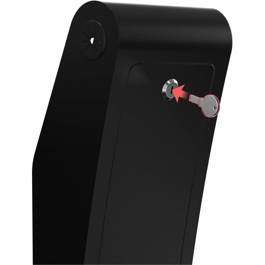 CTA Digital Sleek Floor Stand with Printer Slot for Touchscreen Monitors and Other Displays