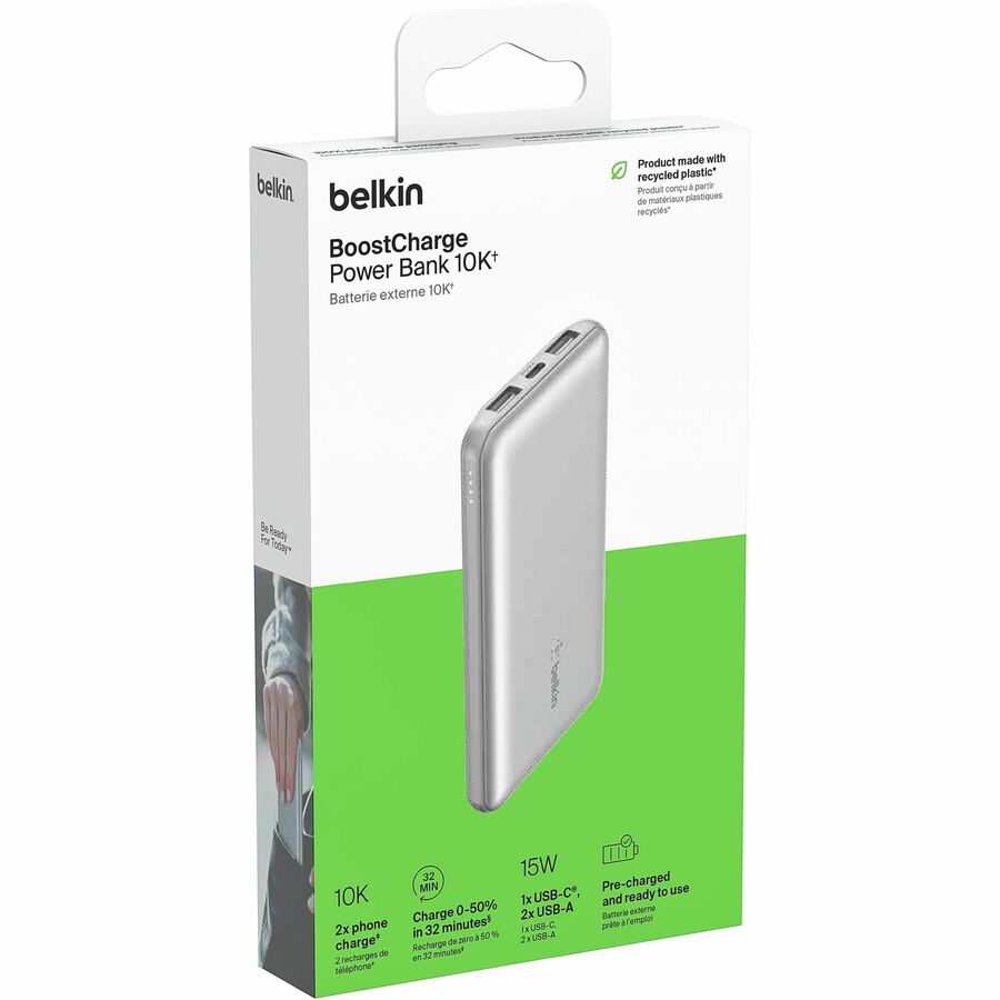 10K POWER BANK USB-A C 15W